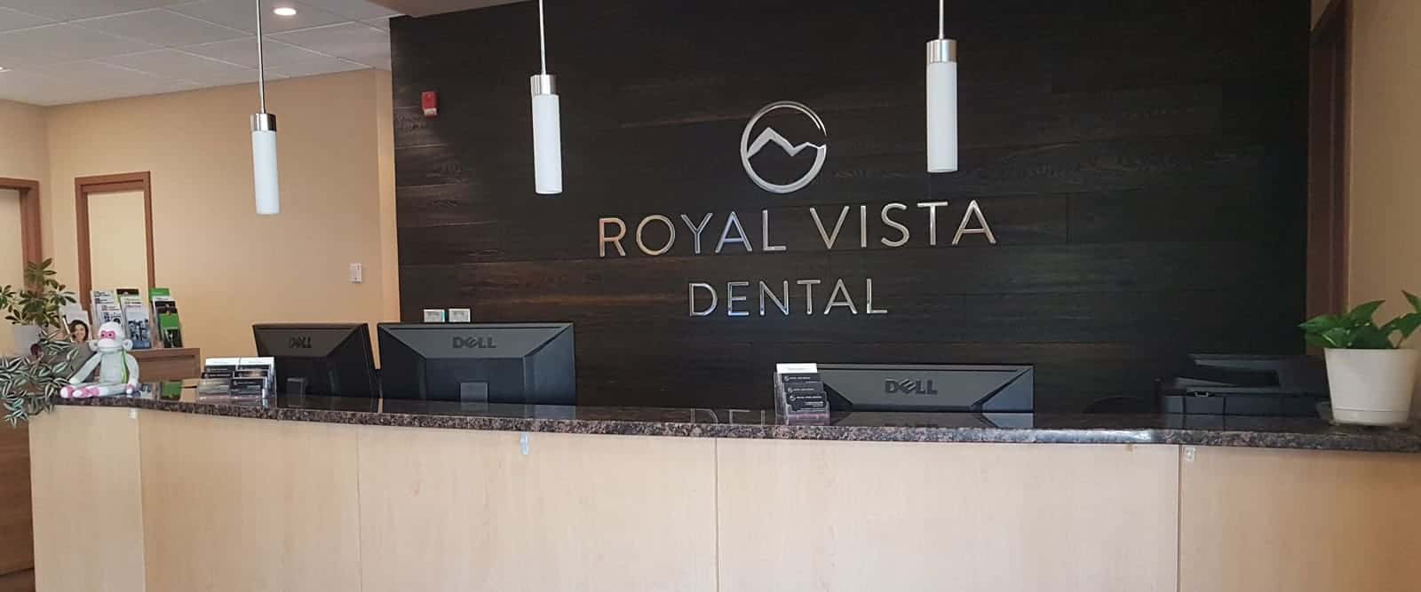reception area of royal vista dental